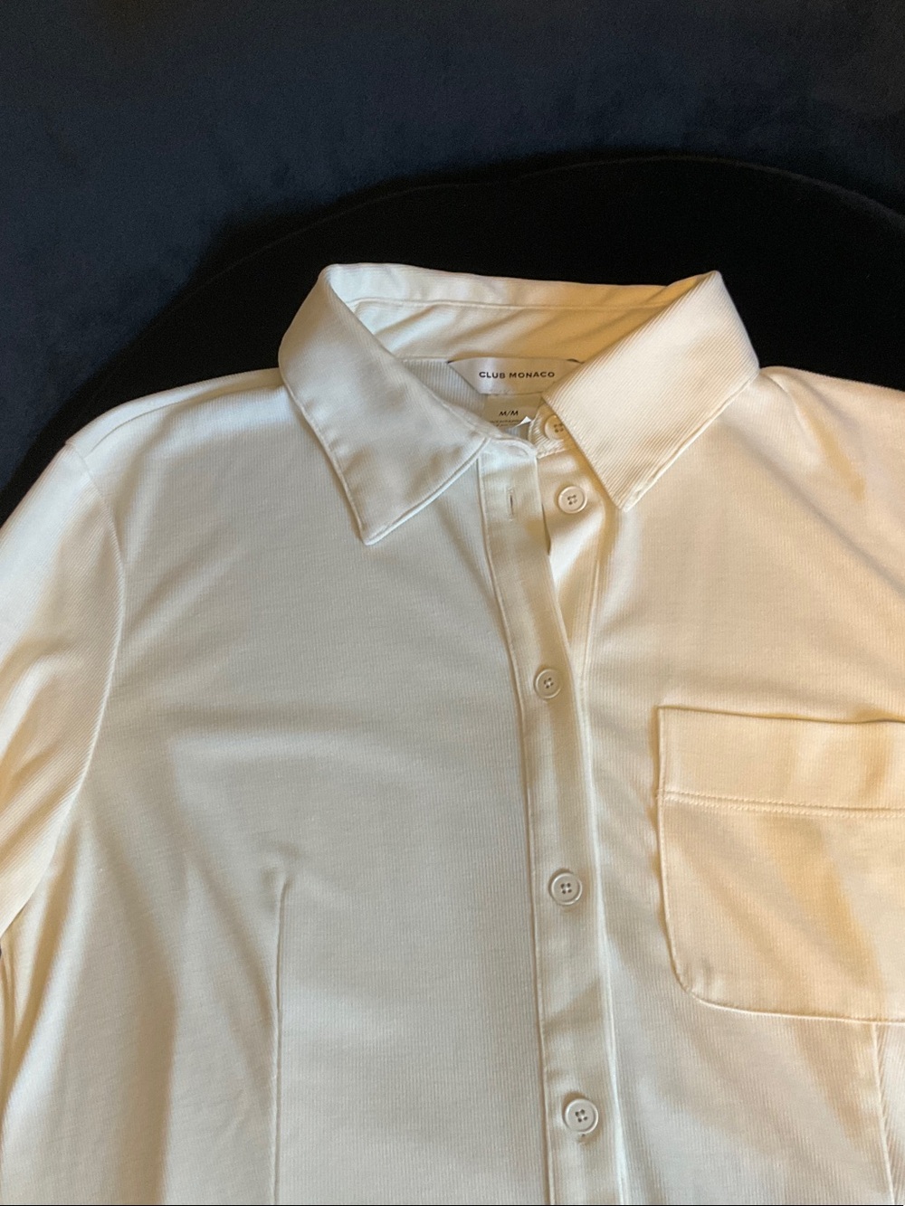 Club Monaco Cream Long-Sleeve Button Down Shirt - Picture 3 of 4
